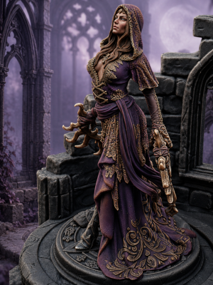 Seraphina - Gothic Sorceress Diorama Statue