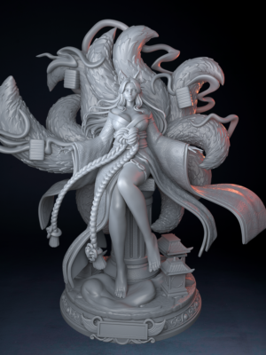 Kitsara Kitsune Spirit – 120mm Fantasy Statue