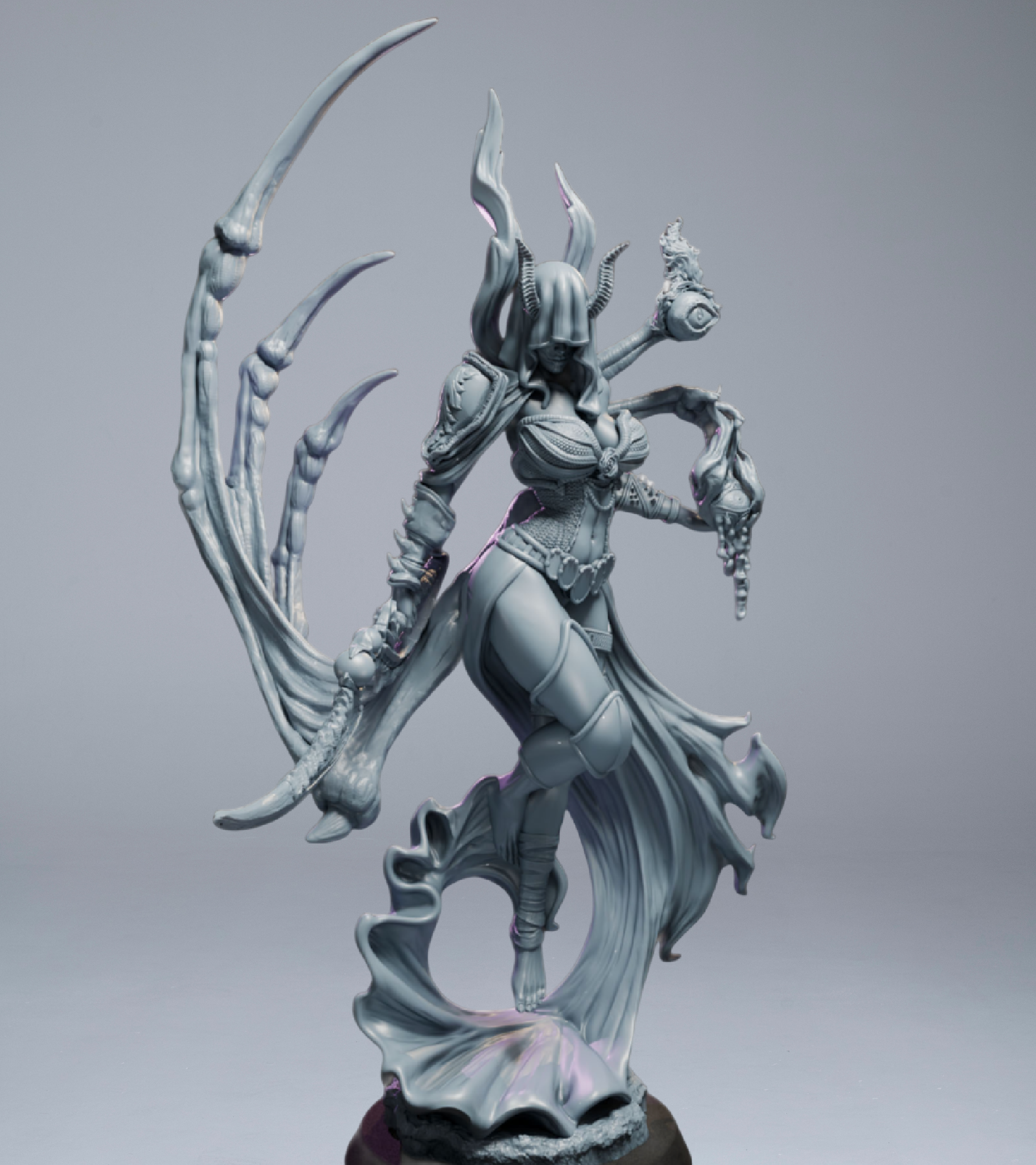 Seraphina – Gothic Sorceress Diorama Statue (75 mm / 145 mm) | Fantasy Resin Display Miniature