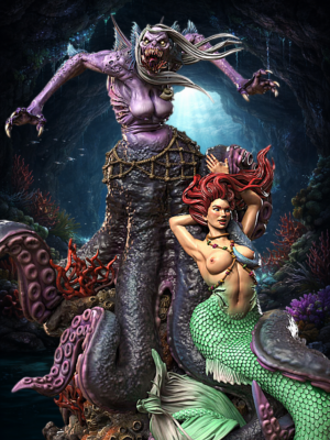 Little Mermaid – The Sea Witch’s Bargain Diorama | 100mm