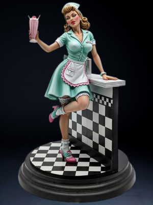 Dottie – Retro Diner Cherry Bomb Collector Display