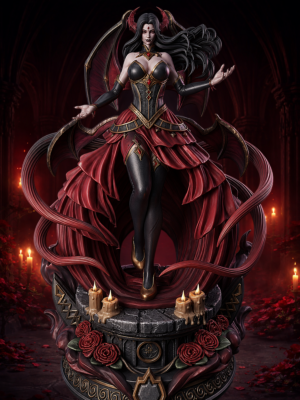 Noctyra, Succubus Sovereign — Dark Fantasy Collector Statue
