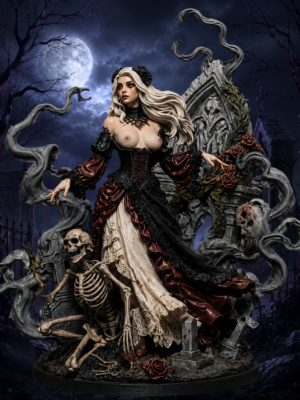 Vanya – Vampire Queen of the Hollow Grave | Gothic Fantasy Collector Statue