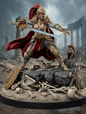 Bellatrix the Graveblade – Female Paladin Statue